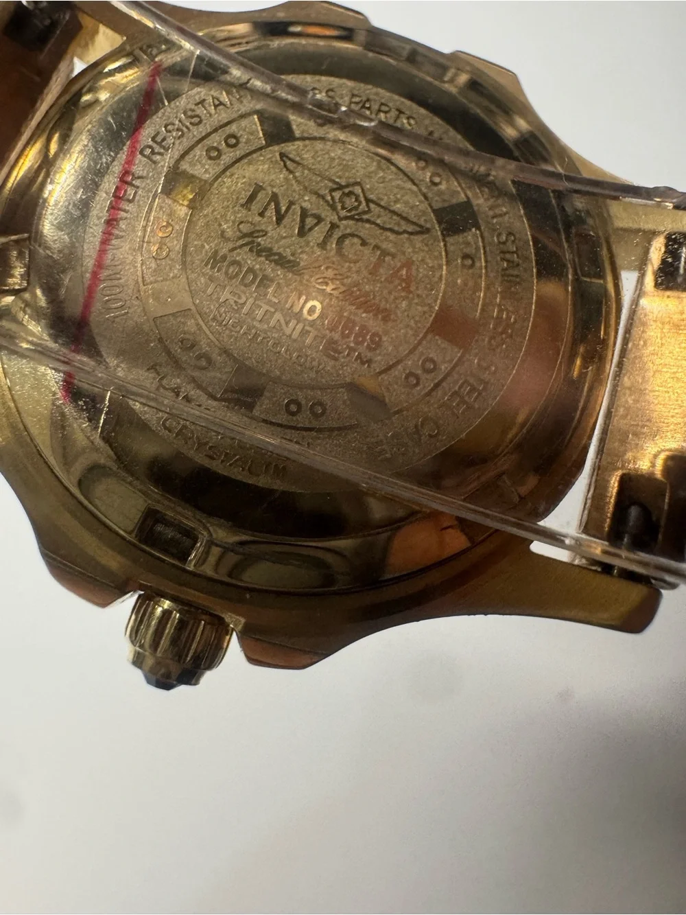 Invicta gold tone